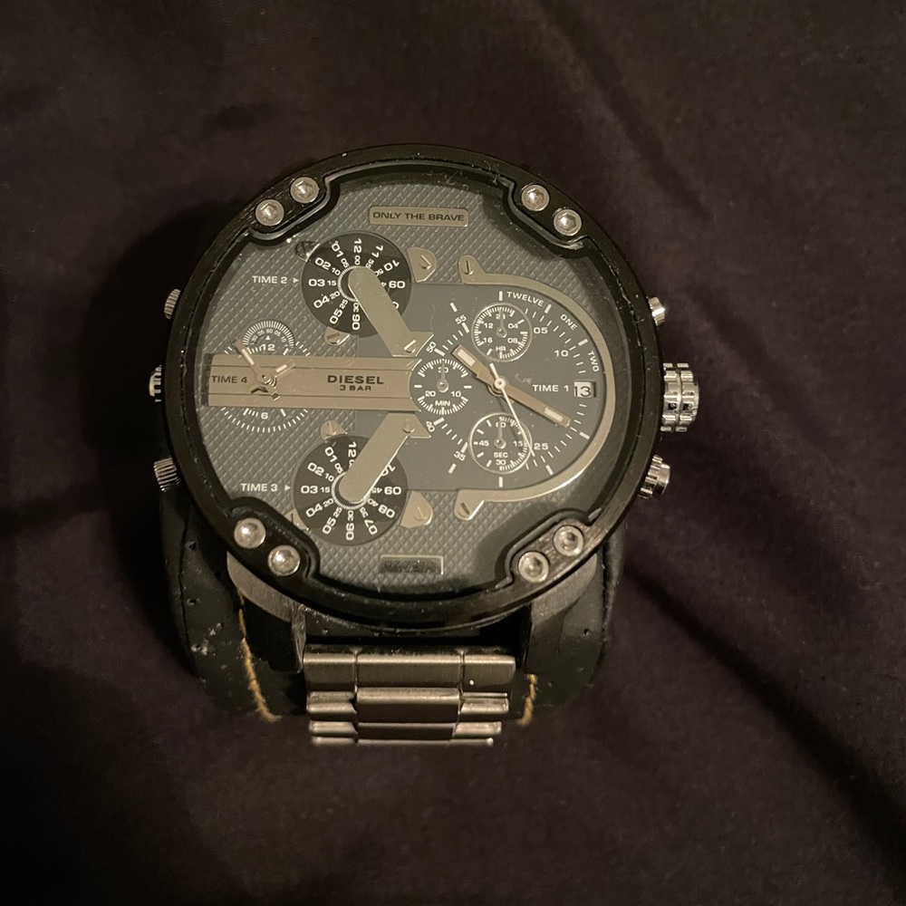 Diesel Mr. Daddy Chronograph Gunmetal-Tone Stainless Steel Watch